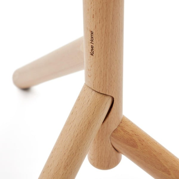 Vješalica od masivne bukve u prirodnoj boji 46x170 cm Nadue – Kave Home-image-2