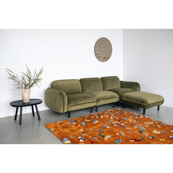 Zelena baršunasti sofa 264 cm Bean – EMKO-image-3