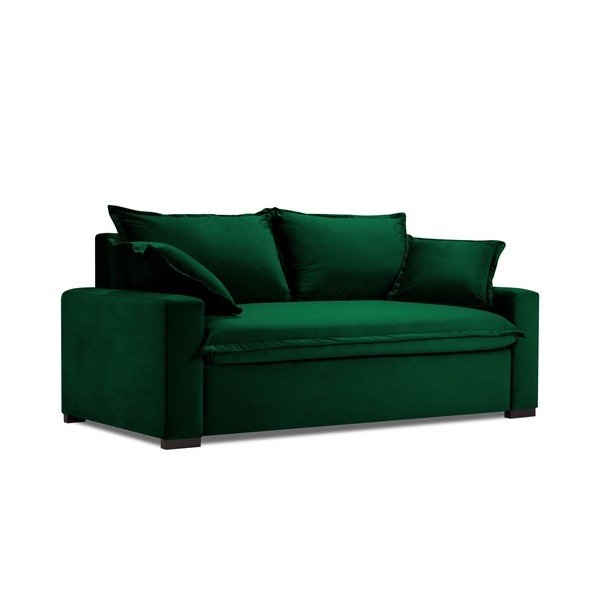 Tamnozeleni kauč na razvlačenje Kooko Home Mezzo-image-2
