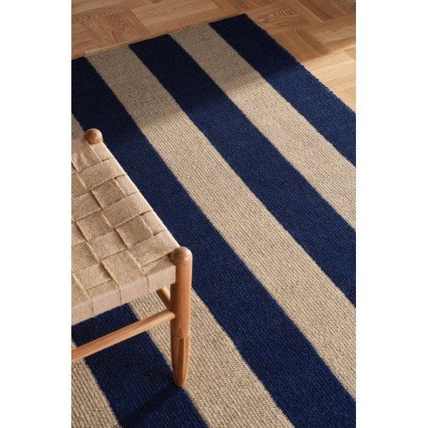 Plavi/bež ručno rađen tepih od mješavine vune 200x300 cm Sissel – Jotex-image-1