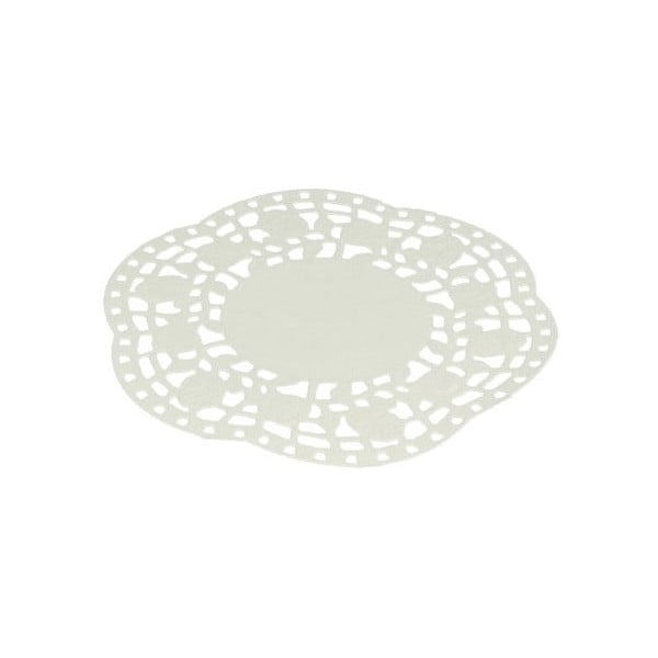 Set od 40 bijelih od papirnatih podmetača za torte Metaltex, ø 11 cm