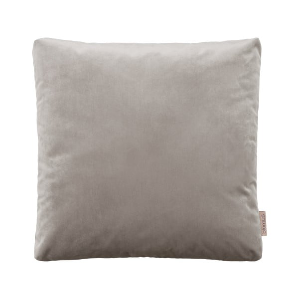 Sivo-smeđa jastučnica baršunaste tkanine Blomus, 45 x 45 cm