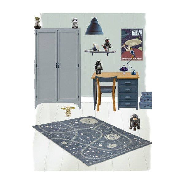 Dječji ručno iscrtan tepih Nattiot Little Galaxy, 100 x 140 cm-image-2