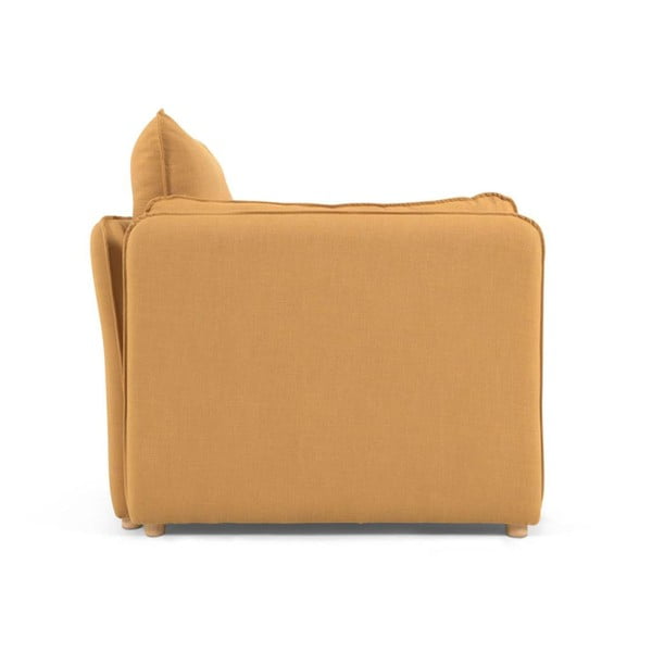 Senf žuta sklopiva sofa 210 cm Tanit – Kave Home-image-3