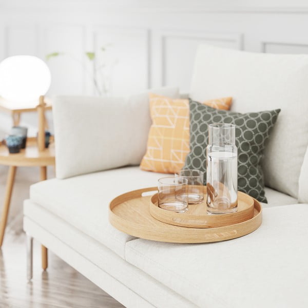 Okrugli drveni pladanj Wireworks Busboy Oak, ø 30,8 cm-image-3