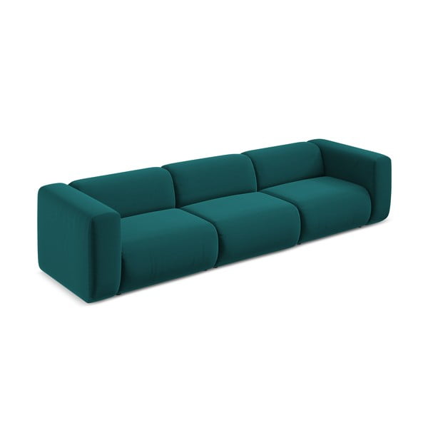 Tirkizna baršunasti sofa 319 cm Ekahi – Makamii-image-3