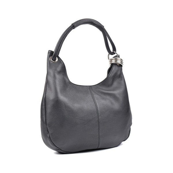 Crna kožna torbica Carla Ferreri Giuliya-image-2