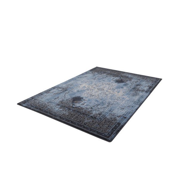 Plavi vunen tepih 100x180 cm Difida – Agnella-image-4