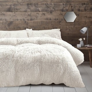 Bijela posteljina za bračni krevet/za produženi krevet od mikropliša 230x220 cm Cuddly – Catherine Lansfield