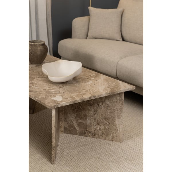 Bež mramorni stolić za kavu 70x140 cm Vega – Actona-image-1