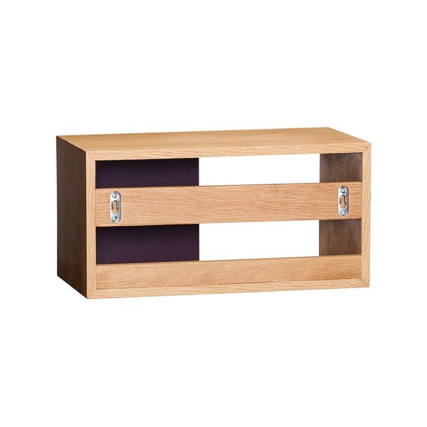 Bordo/u prirodnoj boji polica u dekoru hrasta 40 cm Slide – Hübsch-image-4