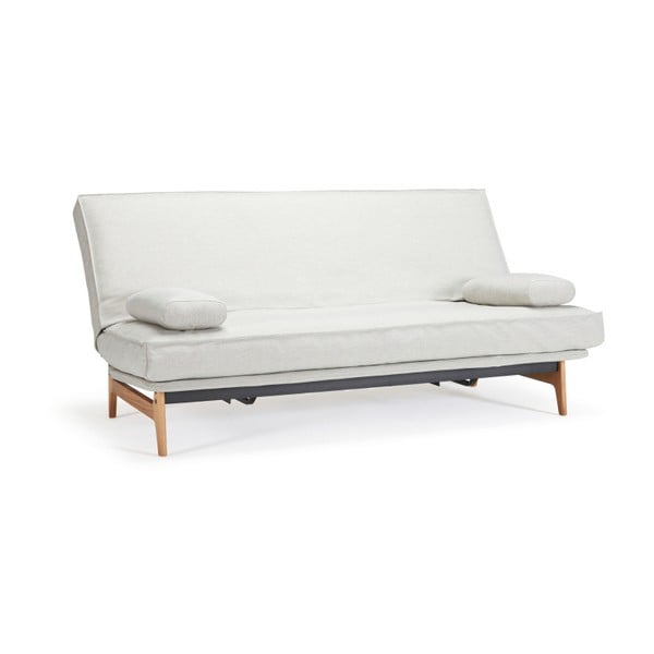 Bijeli podesivi kauč na razvlačenje Innovation Aslak Elegant Mixed Dance Neutral, 92 x 200 cm