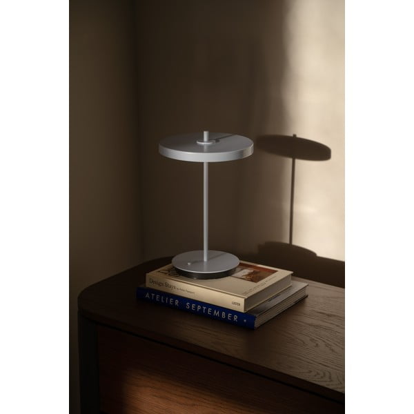 Svijetlo plava metalna LED stolna lampa s metalnim sjenilom (visina 31 cm) Asteria Move – UMAGE-image-3