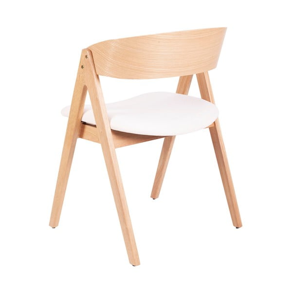 Set s 2 blagavonske stolice od drveta kaučukovca s bijelim sjedalom sømcasa Rina-image-1