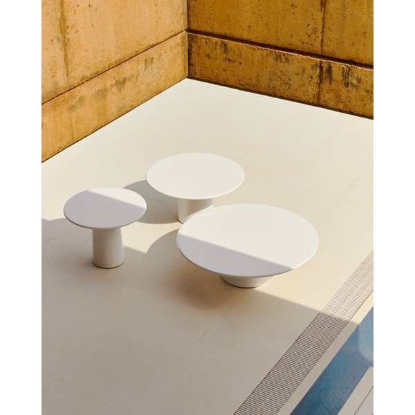 Okrugao vrtni stolić za kavu betonski ø 110 cm Albanella – Kave Home-image-2