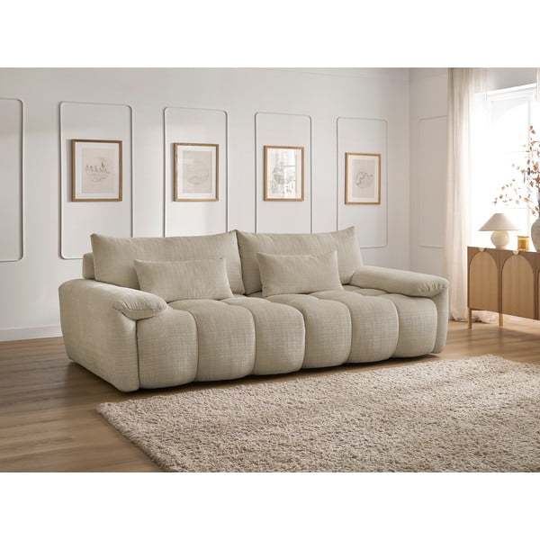 Bež sofa od šenila 264 cm Ivane – Bobochic Paris-image-1
