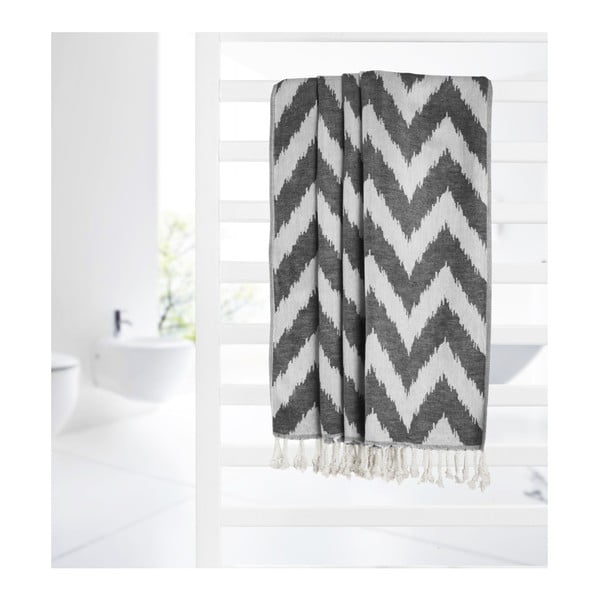 Crni frotirni ručnik Kate Louise Laila, 165 x 100 cm-image-3