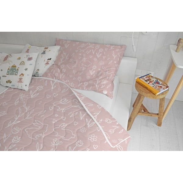 Prošiveni set deke i jastučnice od pamučnog satena 140x200 cm – Butter Kings-image-1