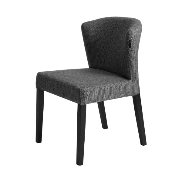Tamno siva stolica s crnim nogama Custom Form Harvard