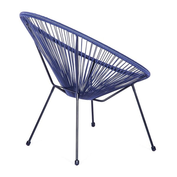 Plava metalna/plastična vrtna fotelja Avocado Comfort – Bonami Selection-image-3