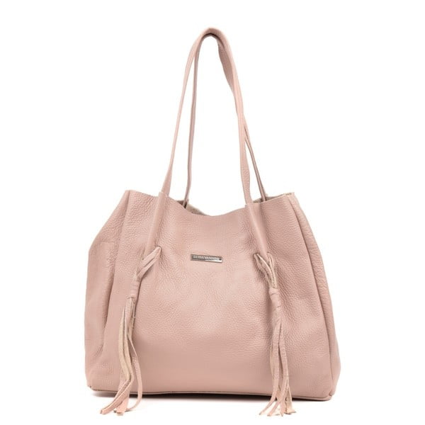 Luisa Vannini Priscilla ružičasta kožna torbica