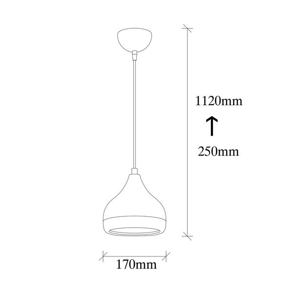 Viseća svjetiljka u crno-bakrenoj boji Opviq lights Yildo, ø 17 cm-image-3