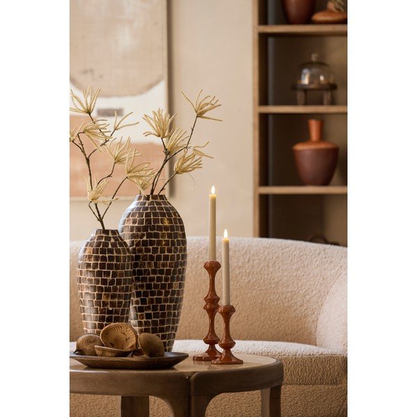 Smeđa vaza od bambusa (visina 40 cm) Tudela – Light & Living-image-1