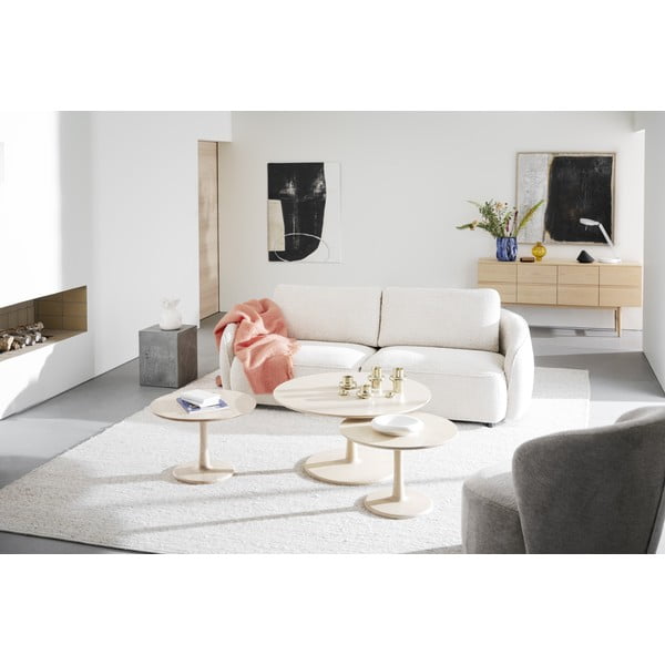 Okrugao stolić za kavu u dekoru hrasta u prirodnoj boji 60x60 cm Hobart – Rowico-image-4