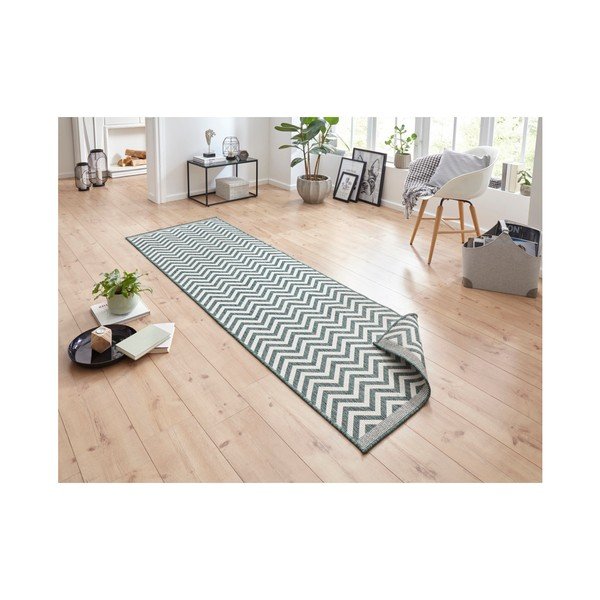 Zeleno-krem dvostrani vrlo izdržljiv gazište Bougari Twin Supreme Mismo, 80 x 350 cm-image-4