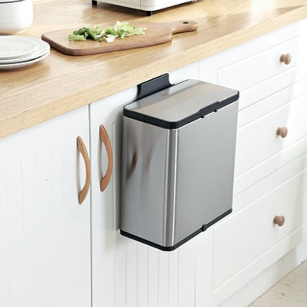 Posuda za kompostirani otpad u srebrnoj boji 7 l - Addis-image-3