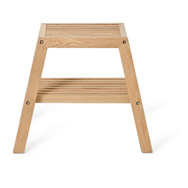 Stolac od hrastovog drveta Wireworks Slatted Stool-image-2