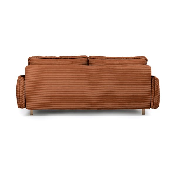 Narančasta sklopiva sofa od samta 218 cm Tori – Bonami Selection-image-3
