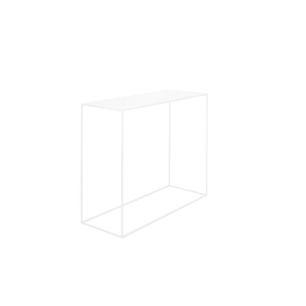 Bijeli konzolni metalni stol CustomForm Tensio, 100 x 35 cm