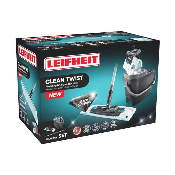 Rotirajući mop kanta i mop Clean Twist M Ergo Black – LEIFHEIT-image-3