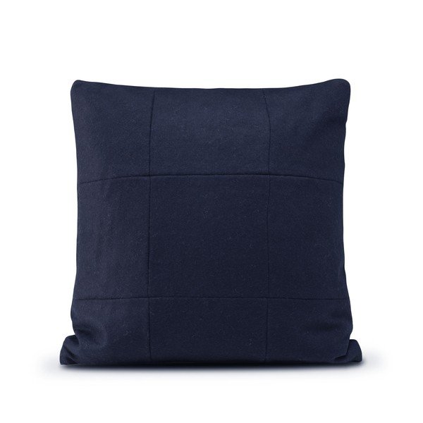 Tamnoplava vunena navlaka za jastuk HF Living Felt Navy, 50 x 50 cm-image-1