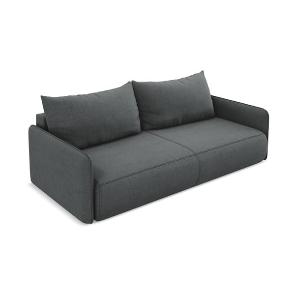 Siva sklopiva/s prostorom za odlaganje sofa 216 cm Nanea – Makamii-image-3