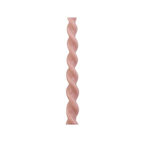 Set od 2 ružičaste svijeće od pčelinjeg voska PT LIVING Spiral-image-1
