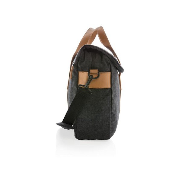 Crna platnena torba za laptop 15.6'' XD Design Collection, 16 l-image-2