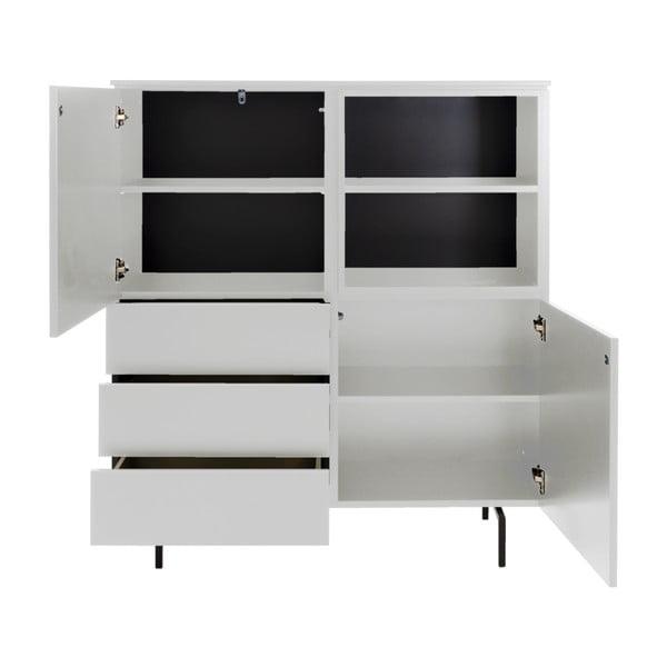 Bijela visoka komoda 120x133 cm Plain – Tenzo-image-2
