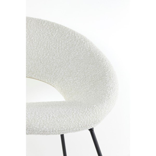 Bijela fotelja od bouclé tkanine Antony – Light & Living-image-1