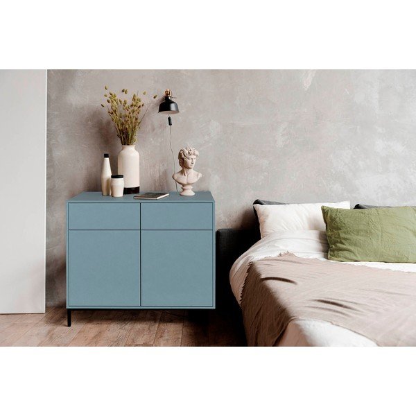 Svijetlo plava niska komoda 90x84 cm Wilson – Really Nice Things-image-1