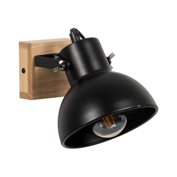 Crna/u prirodnoj boji zidna lampa – Ixia-image-3