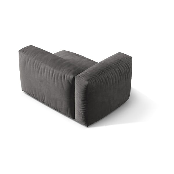 Siva baršunasti modularna sjedeća garnitura (s lijevim kutom) Martina – Micadoni -image-2