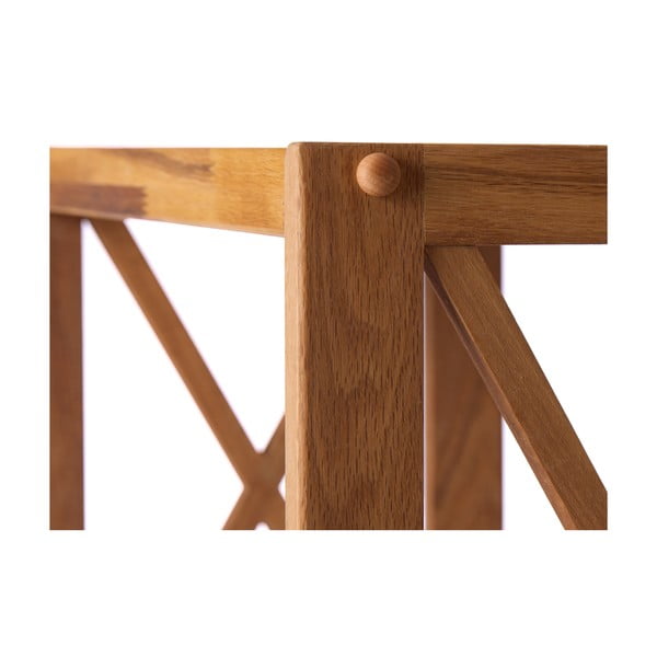 Regal od punog hrasta u prirodnoj boji 70x87 cm X-Shelf – Unique Furniture-image-4