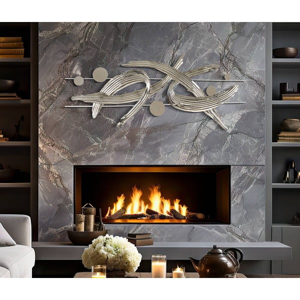 Metalni zidni ukras 121x52 cm Mondrian – Mauro Ferretti-image-1