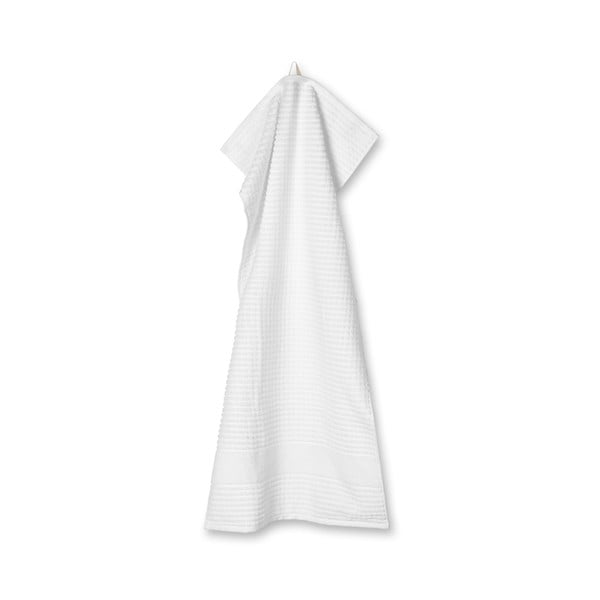 Bijeli ručnik od organskog pamuka od frotira 50x100 cm Check – JUNA-image-3