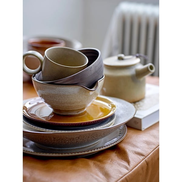 Sivo-bijela keramička posuda Bloomingville Thea, ø 16,5 cm-image-1