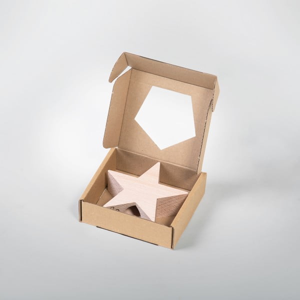 Drvena zvijezda na ukrasnom božićnom drvcu Spira Small-image-4