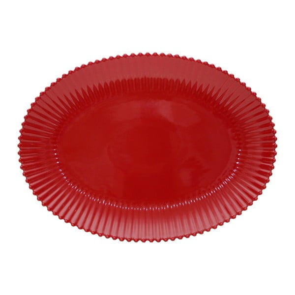 Ovalni pladanj od rubin crvene keramike Costa Nova Pearl, širine 50 cm
