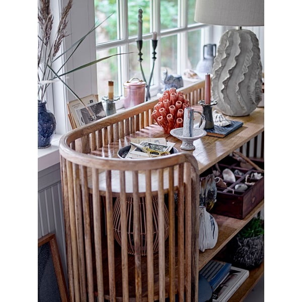 Bež stolna lampa s tekstilnim sjenilom (visina 64 cm) Natika – Bloomingville-image-1